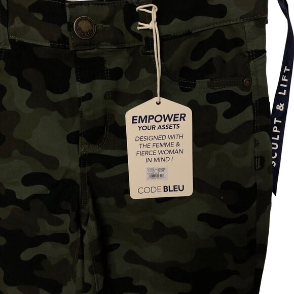 CODE BLUE WOMEN SKINNY CAMO JEANS SIZE 4 NEW WITH TAG - Picture 4 of 7